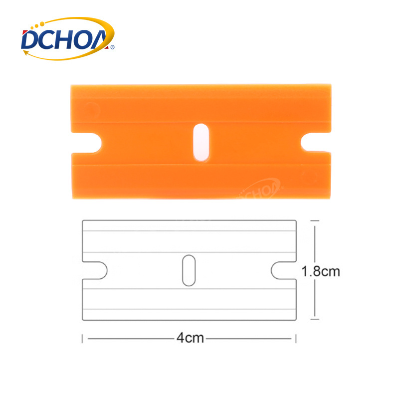 DCHOA Plastic Blade Scraper Tool Glass Scraper For Removing Labels Stickers And Decals Window Cleaning Razor Scraper