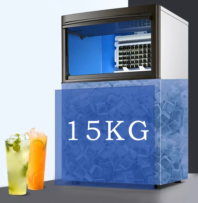 industrial commercial bag large supplier tube under counter portable making cube bar outdoor ice makeraker machine