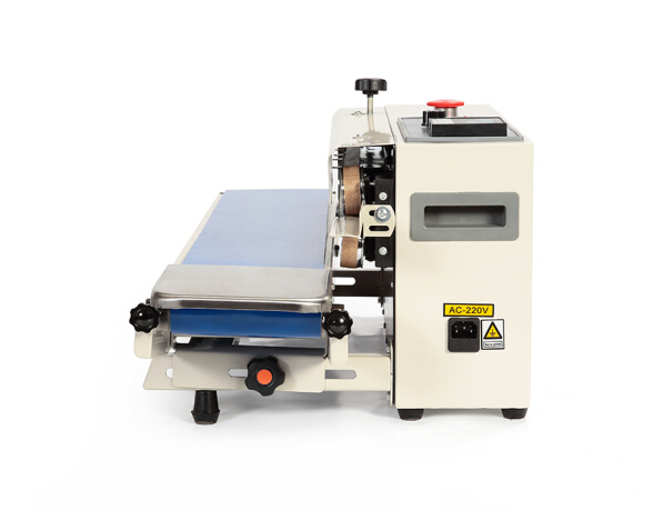 semi-automatic continue sealing machine with date coding band sealer for bags