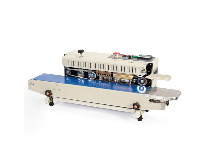 semi-automatic continue sealing machine with date coding band sealer for bags