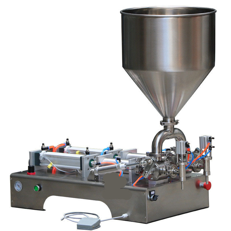 Lotion filling machine semi automatic Multi-Functional Double Head Piston Filler For Wholesales