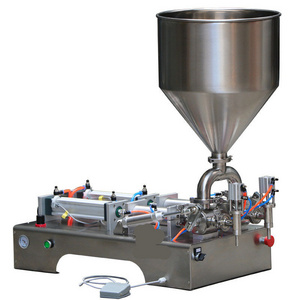 Lotion filling machine semi automatic Multi-Functional Double Head Piston Filler For Wholesales