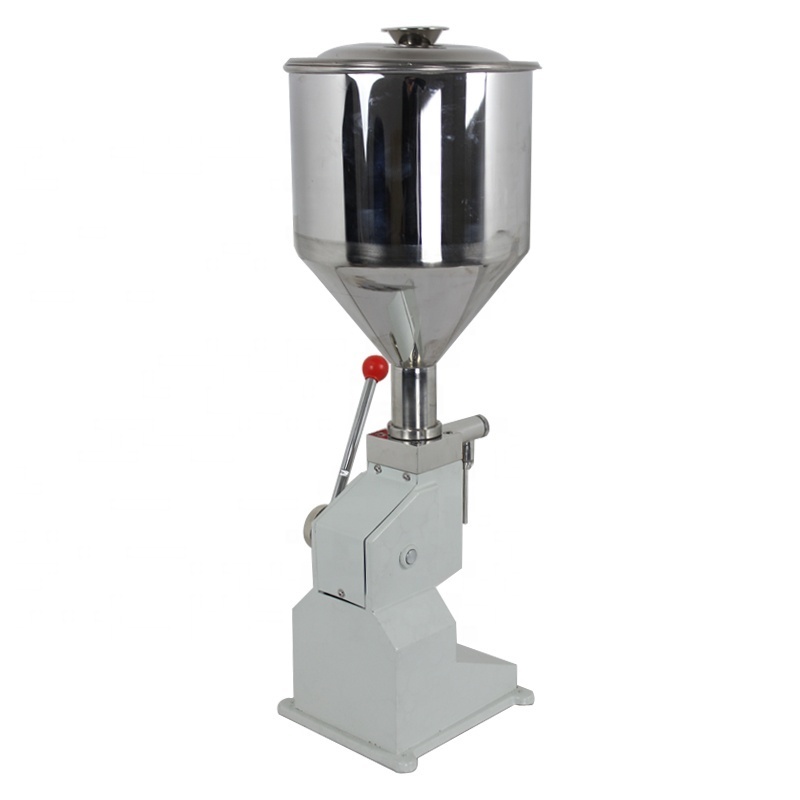 Brenu Semi-automatic Manual Manufacturer cream shampoo cosmetic single head handled pressure filling machine