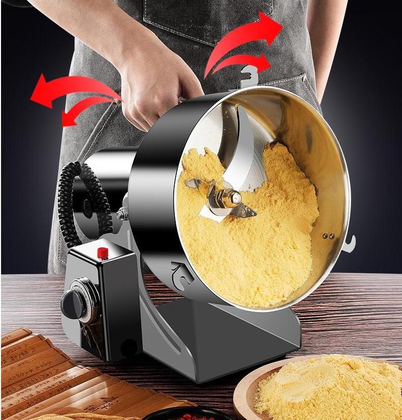 Made in China mini stainless steel cassava leaves green tea powder pulverizer turmeric flour mill machine grinding for home