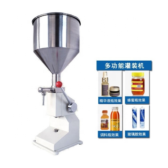 Brenu Semi-automatic Manual Manufacturer cream shampoo cosmetic single head handled pressure filling machine