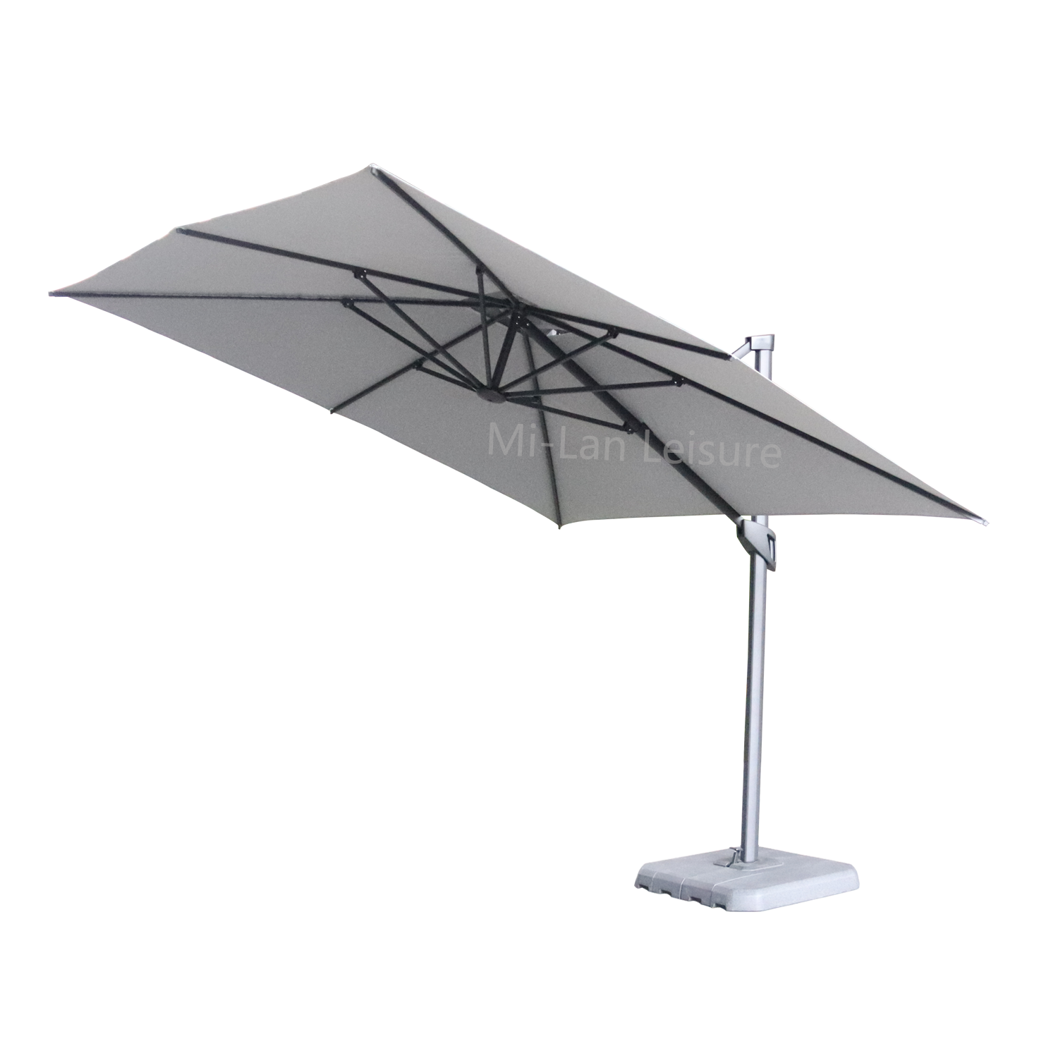 10ft Square Big Shelter Tilt Mechanism Cantilever Garden Parasols Commercial Hanging Patio Umbrellas Outdoor Furniture Modern