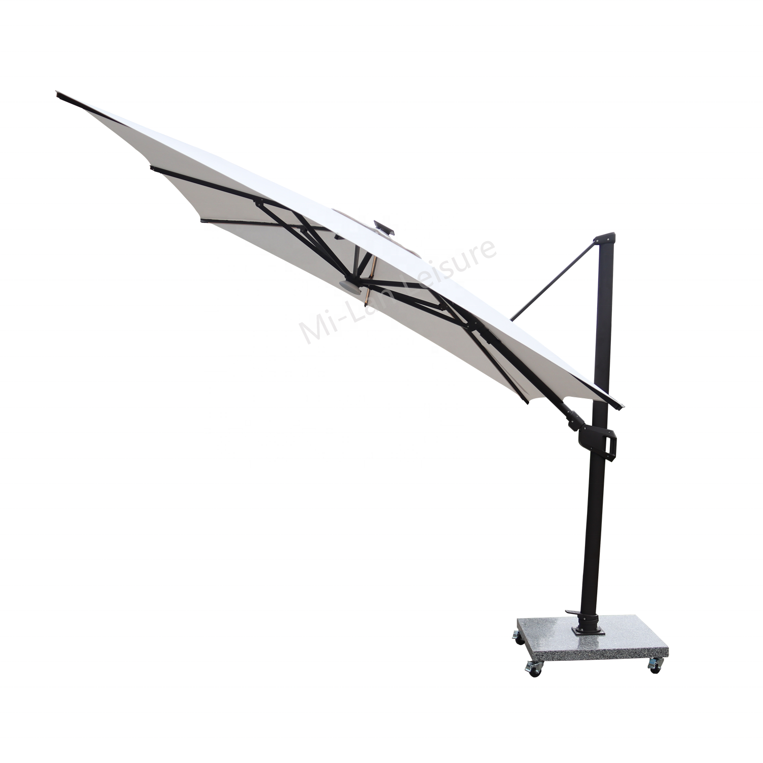 100KG weight with 4 wheels cantilever outdoor umbrella granite parasol base