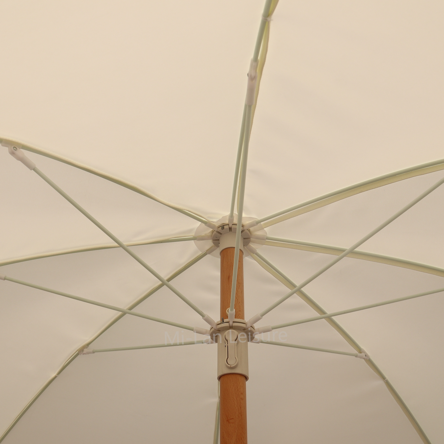 1.8M 2M outdoor furniture tilt wood parasol patio beige color umbrella with tassels