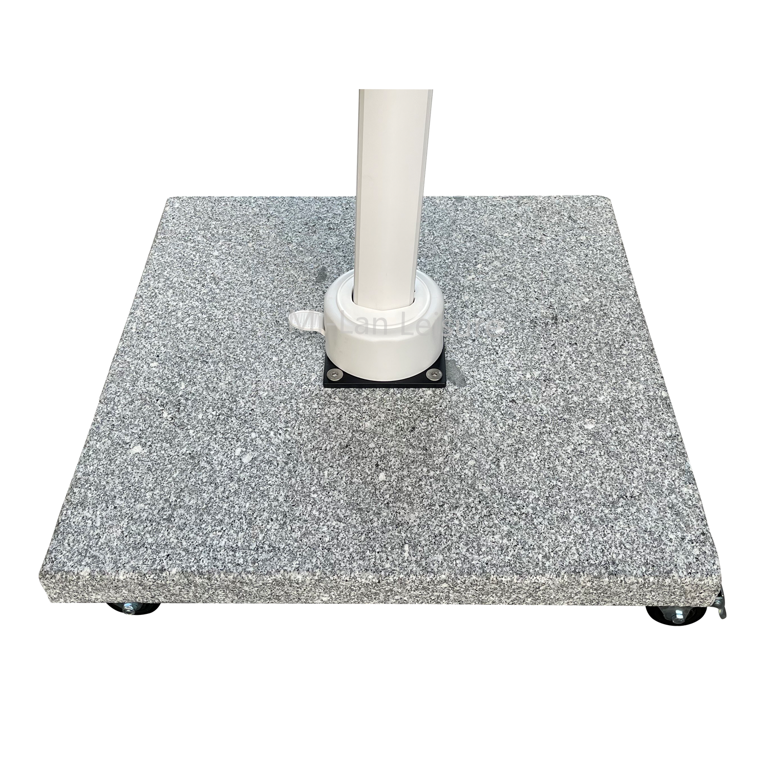 outdoor cantilever umbrella base 90KG square patio umbrella granite holder with locking wheels marble umbrella base