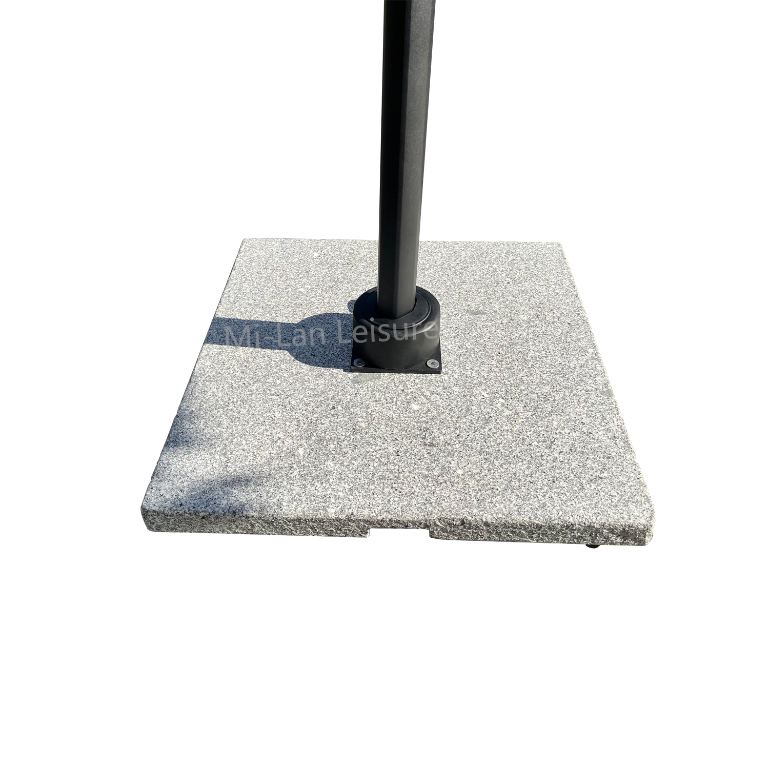 outdoor cantilever umbrella base 90KG square patio umbrella granite holder with locking wheels marble umbrella base