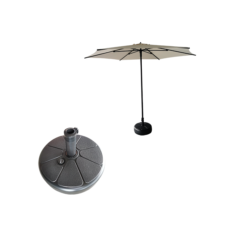 22 L portable fillable resin plastic umbrella water base