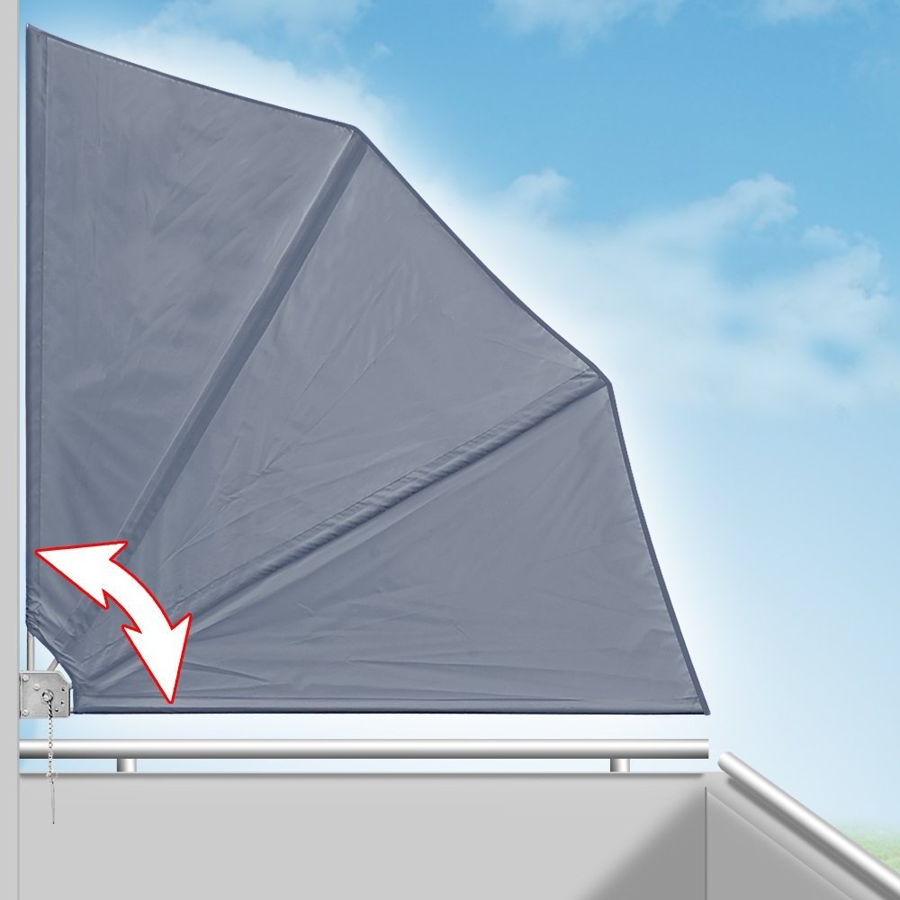 Fan shaped home shade balcony awning for balcony sun protection awning balcony