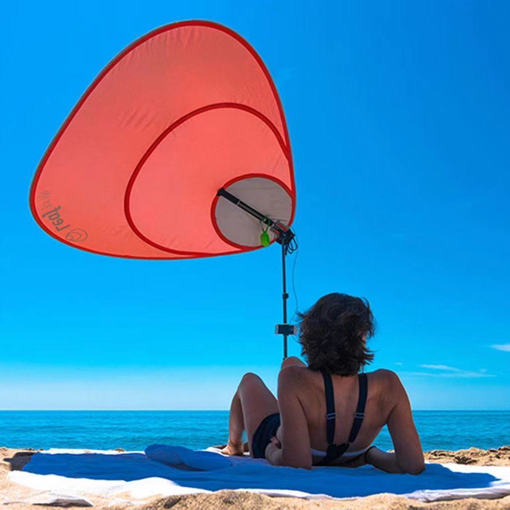 New Arrival Hawaii Bali Boho Foldable Canopy 150cm Promotional Parasol Beach Umbrella Algida Custom Outdoor Modern Telescope