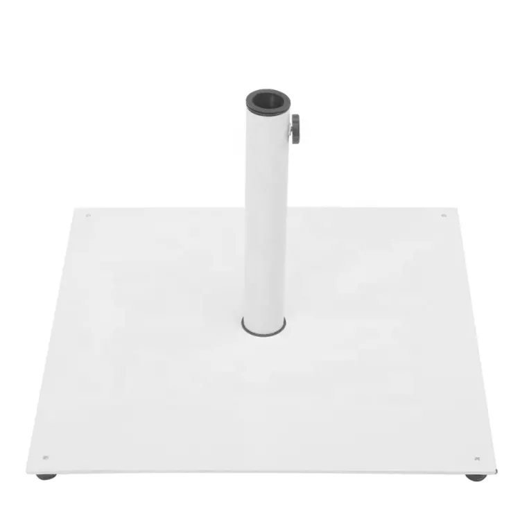 17KGS Outdoor Steel Plate Square Flat Metal Umbrella Base suitable for pole 38/48/58mm patio umbrellas & bases