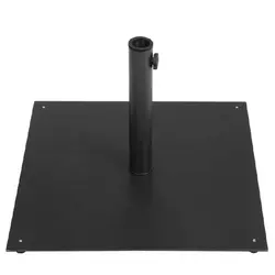 17KGS Outdoor Steel Plate Square Flat Metal Umbrella Base suitable for pole 38/48/58mm patio umbrellas & bases