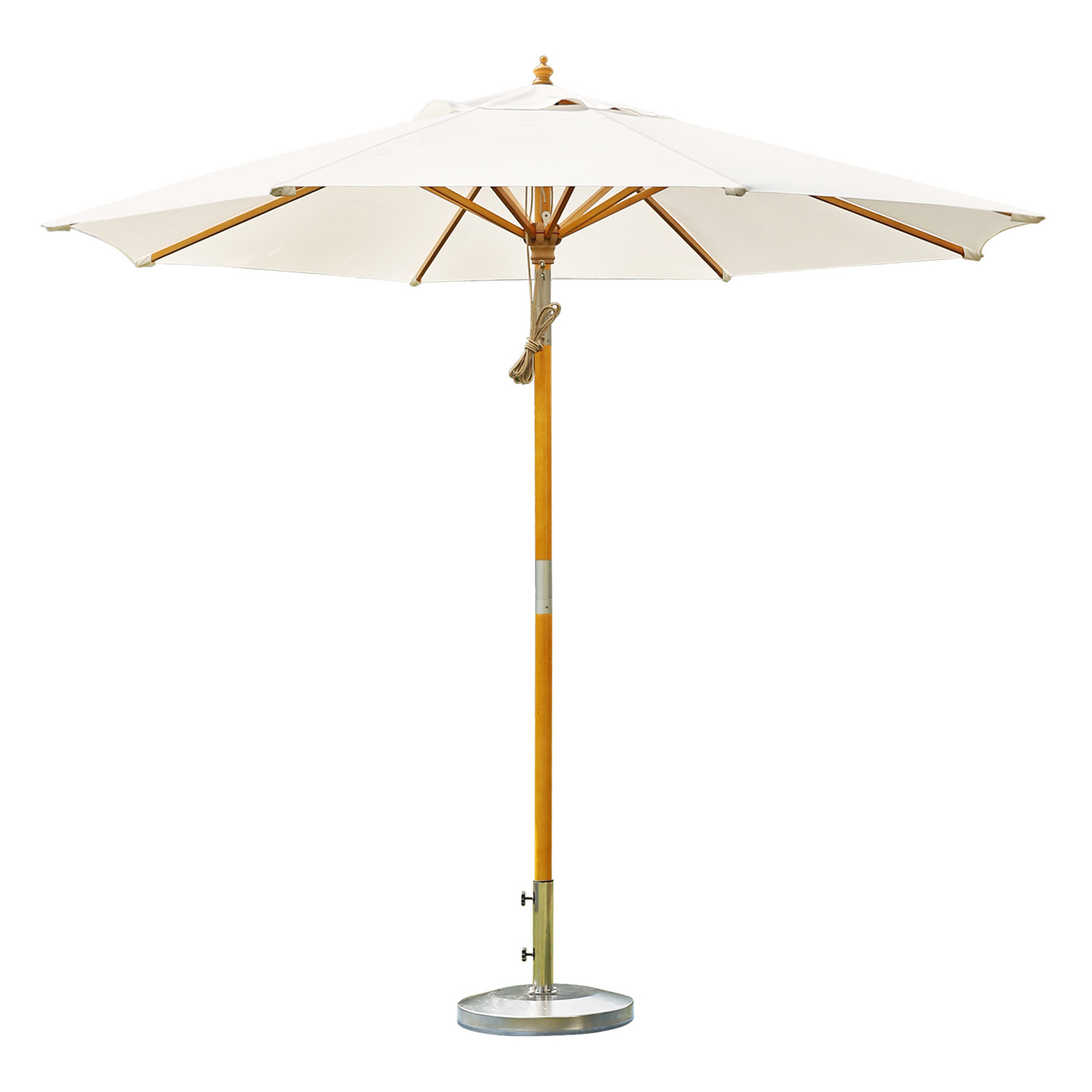 Premier high quality parasols wood wooden large outdoor umbrella garden parasol patio umbrellas