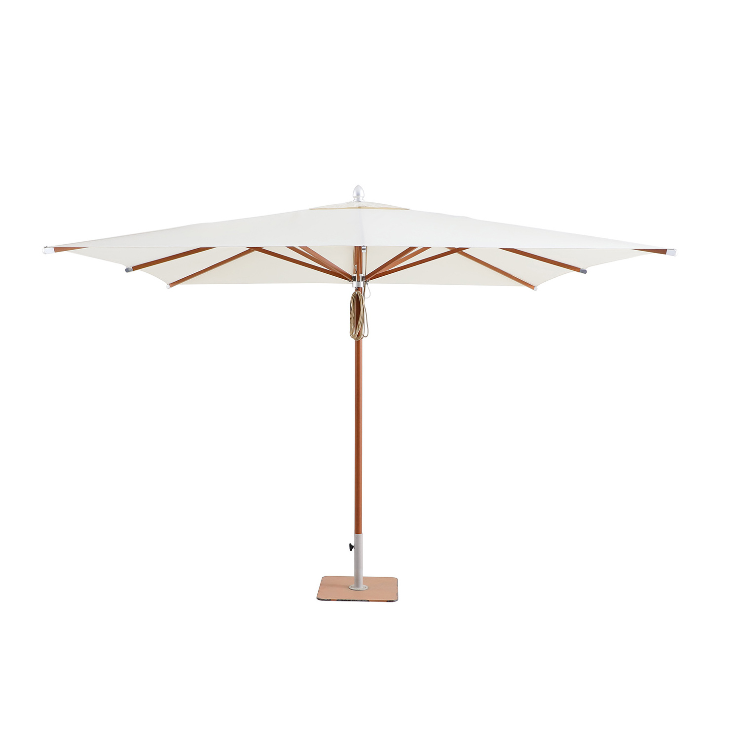 New Design Fashion custom branded White 3m Big Size Beach outdoor umbrella garden parasol Patio Umbrellas