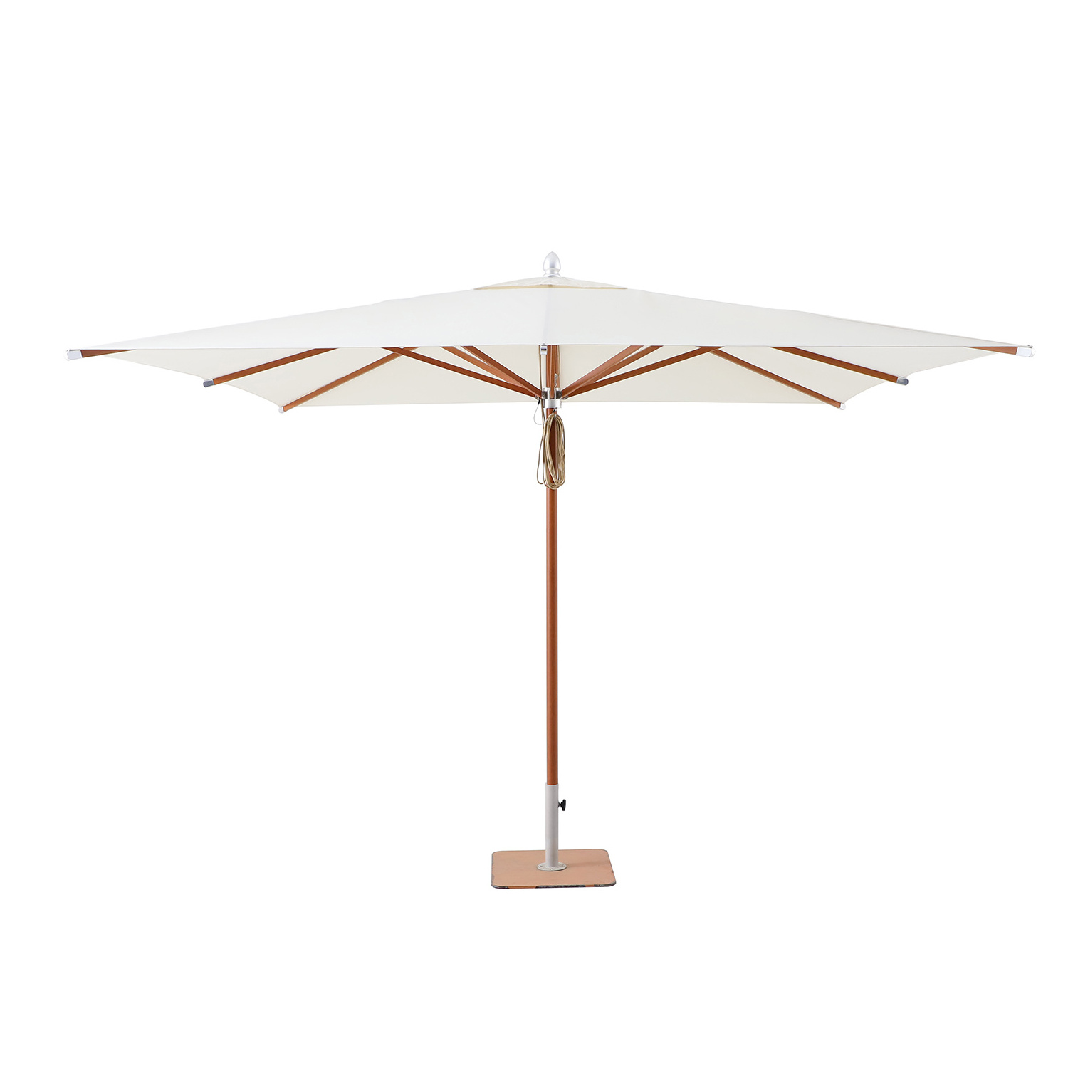 New Design Fashion custom branded White 3m Big Size Beach outdoor umbrella garden parasol Patio Umbrellas