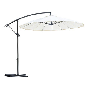 2.7m Solar Sun Patio Umbrella With Led Lights Hanging Umbrella Patio Umbrella Outdoor For Garden Table