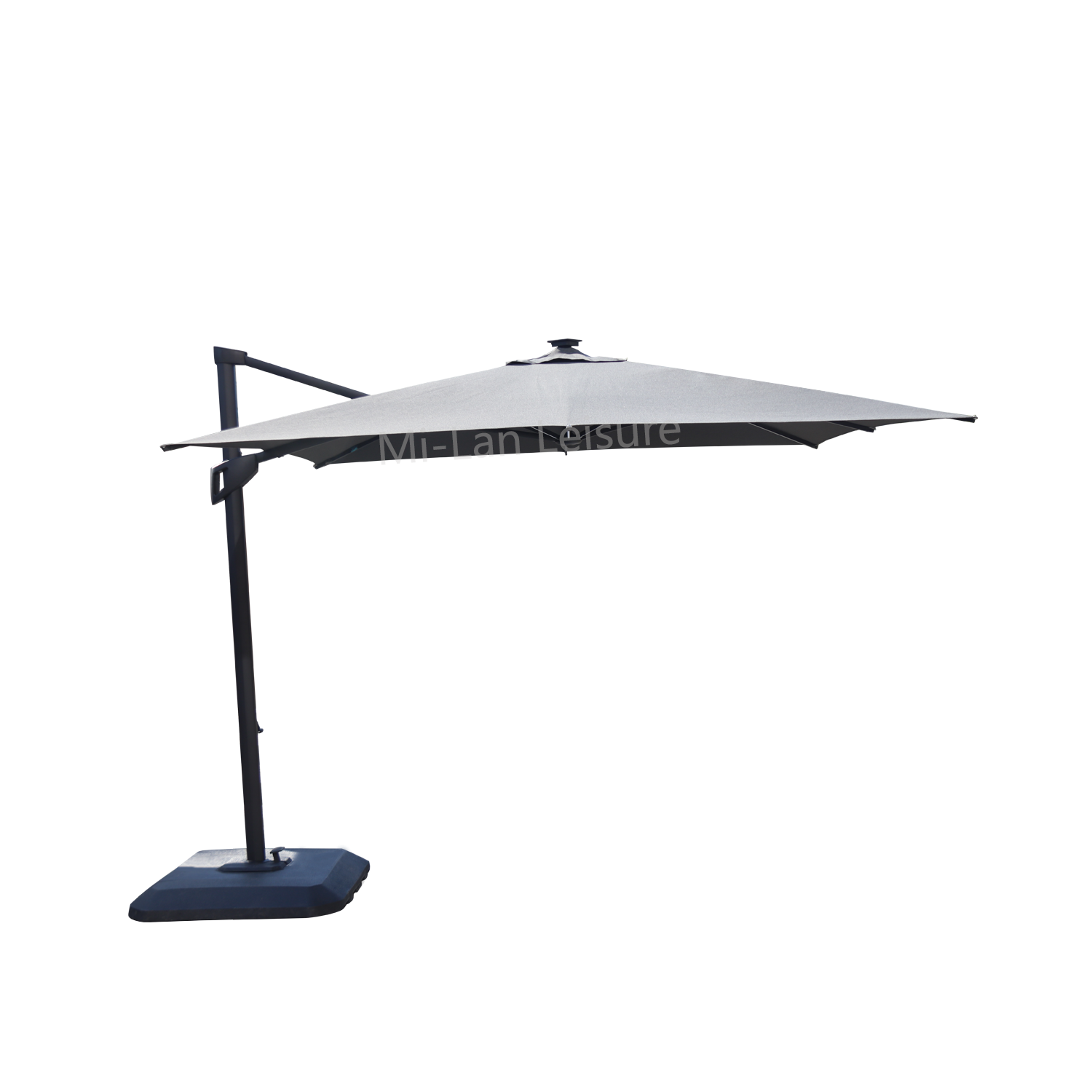 Led Commercial Solar Panel Sun Garden Parasol Luxury Aluminium Cantilever Restaurant Cafe Outdoor Patio Umbrellas