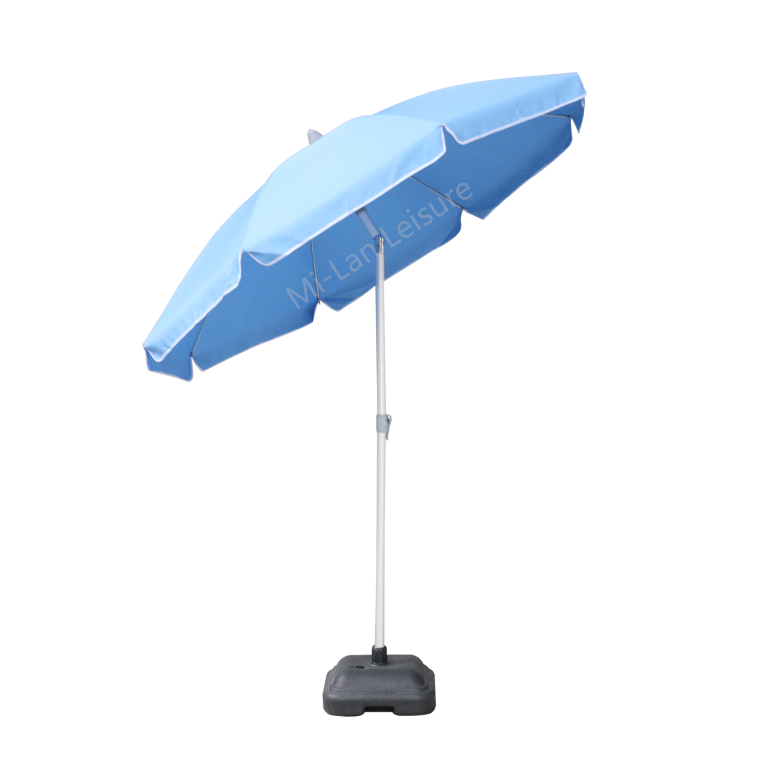 Oem Pattern Printed 2m High Quality Aluminium Portable Outdoor Sunshade Parasol Promotional Beach Umbrella With Logo