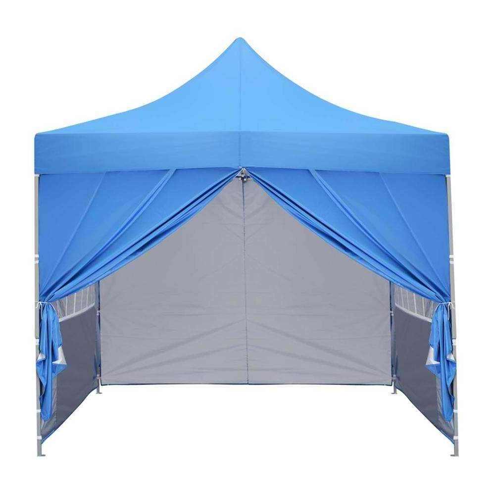 3x3m Heavy Duty Gazebo Pop up Foldable Gazebo Instant Pop up Gazebo Coating Metal Waterproof PVC Polyester Modern Furniture