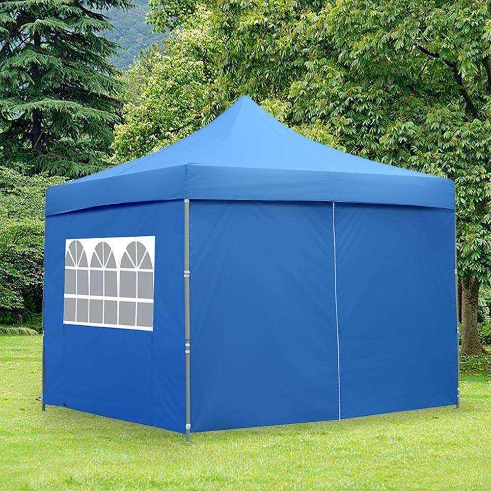 3x3m Heavy Duty Gazebo Pop up Foldable Gazebo Instant Pop up Gazebo Coating Metal Waterproof PVC Polyester Modern Furniture