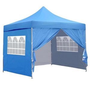 3x3m Heavy Duty Gazebo Pop up Foldable Gazebo Instant Pop up Gazebo Coating Metal Waterproof PVC Polyester Modern Furniture