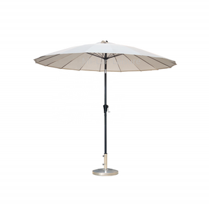 Manufacturer Large Shanghai Parasols Patio Round Sun Tilt Beautiful Aluminum Garden Beach Outdoor Umbrella