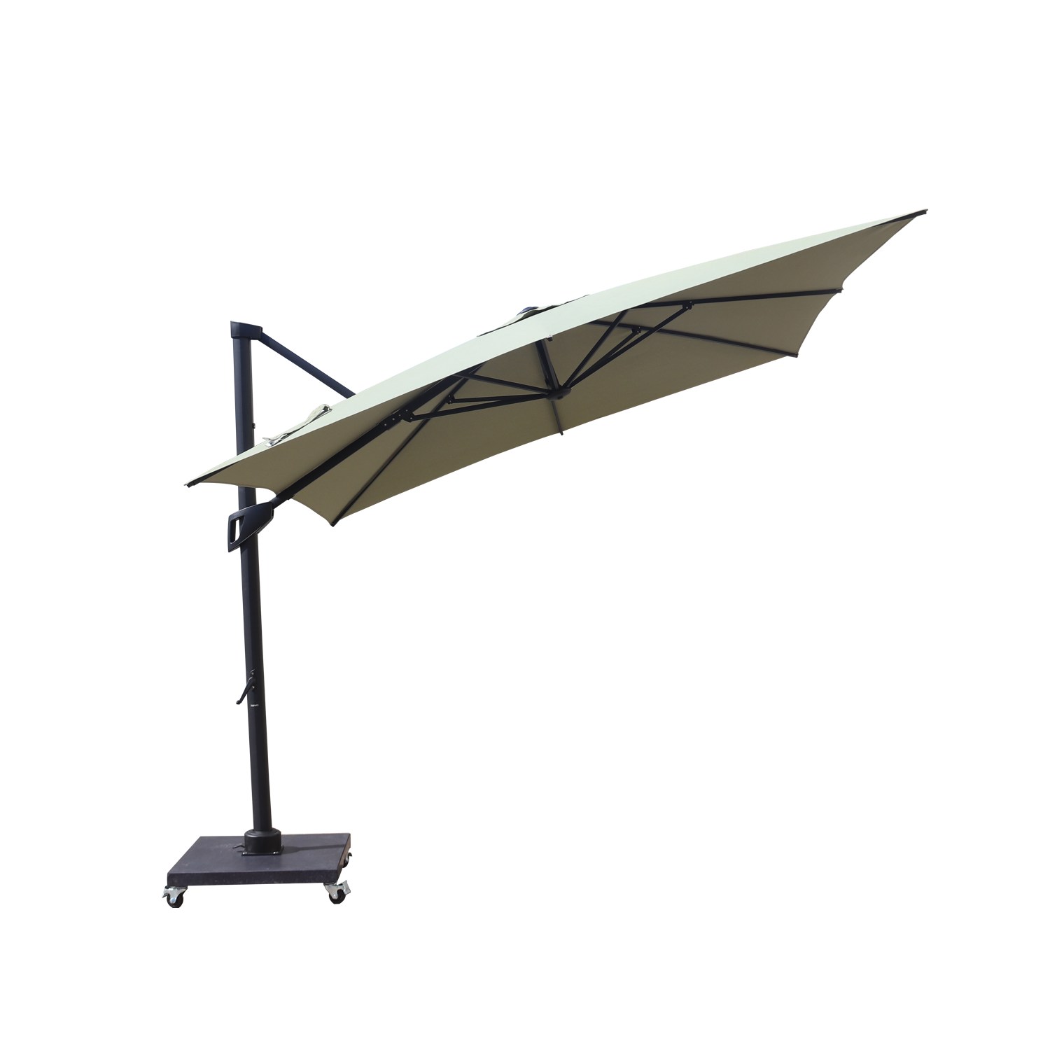 Large Grey Sun Garden Pool Cantilever Wall Used Patio Side Pole Outdoor Umbrellas Parasol  For Garden