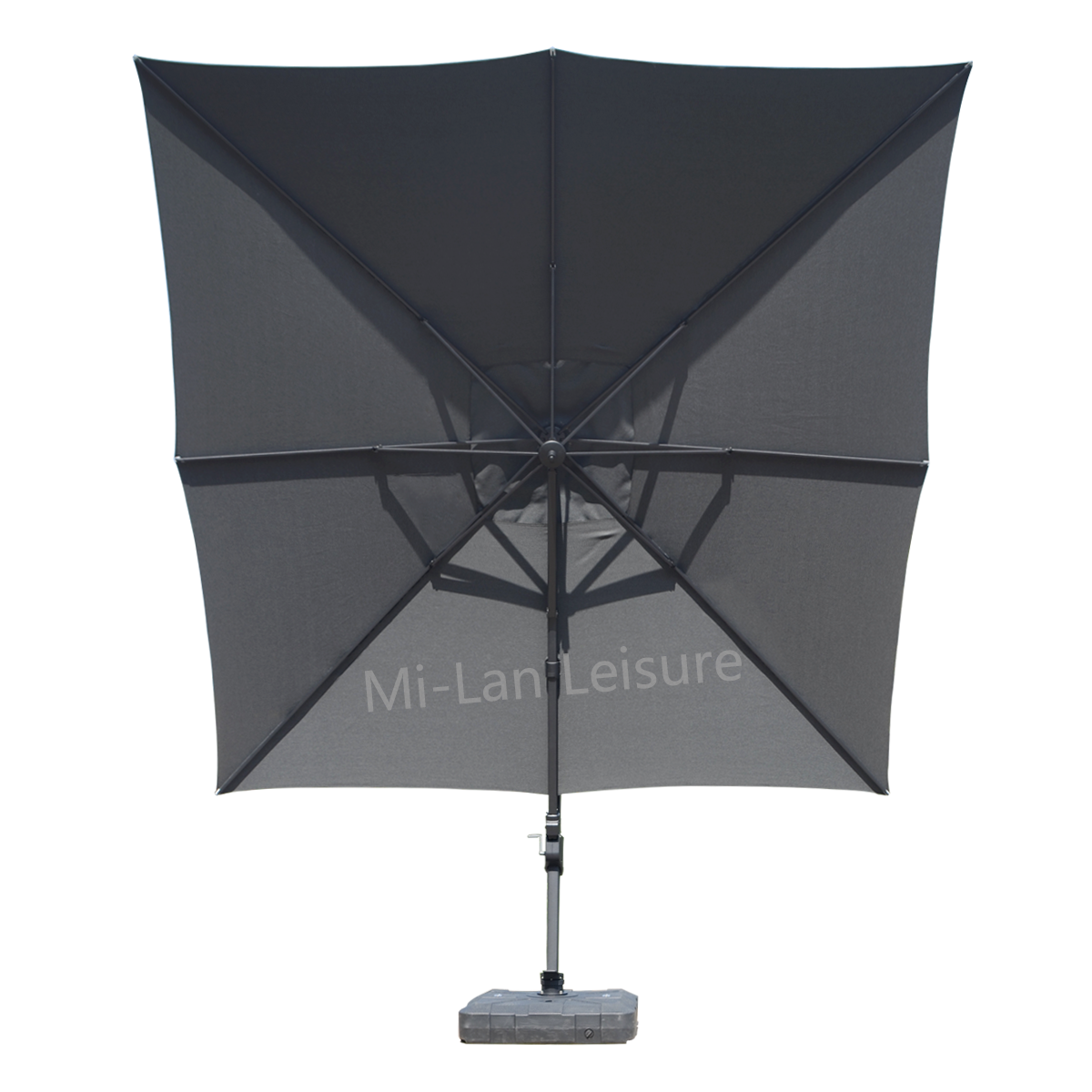 3.5m Big Luxury Aluminum Cantilever Sun Garden Matt Anodizing Commercial Restaurant Coffee Patio Outdoor Umbrellas Parasol