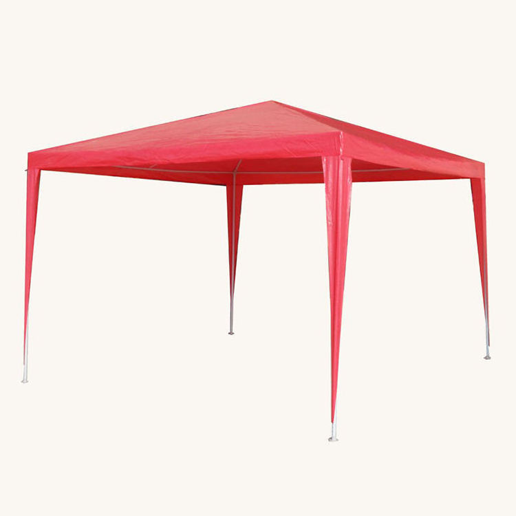 3x4m Top Quality Cabana Outdoor Pe Red Party Tent Pop Up Gazebo Design With Wind Bar Steel Folding Gazebo