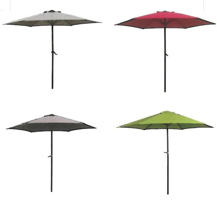 Patio Table Umbrella Garden Parasol Promotional Market Steel 2.7M Outdoor Furniture Modern Umbrella with Light Umbrella Solar