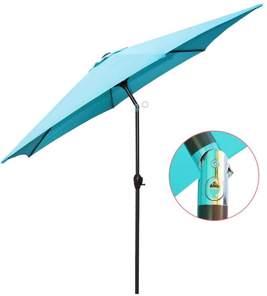 Patio Table Umbrella Garden Parasol Promotional Market Steel 2.7M Outdoor Furniture Modern Umbrella with Light Umbrella Solar