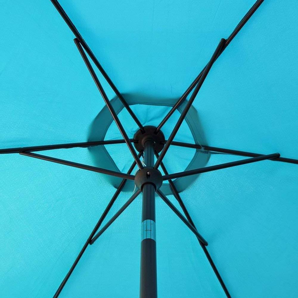 Patio Table Umbrella Garden Parasol Promotional Market Steel 2.7M Outdoor Furniture Modern Umbrella with Light Umbrella Solar