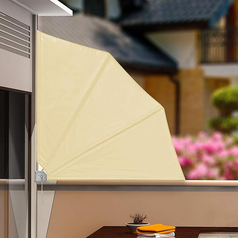 160G Polyester Steel Tube Folding Gazebo steel Fan Shape Balcony Awing Shade