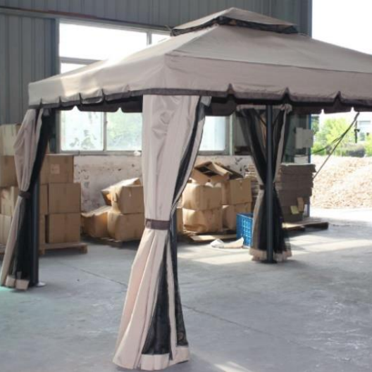 Knight Home Canopy Gazebo Soft Top Alu Garden Gazebo Tent with Mosquito Netting Shade Curtains X 10 Feet Polyester Outdoor