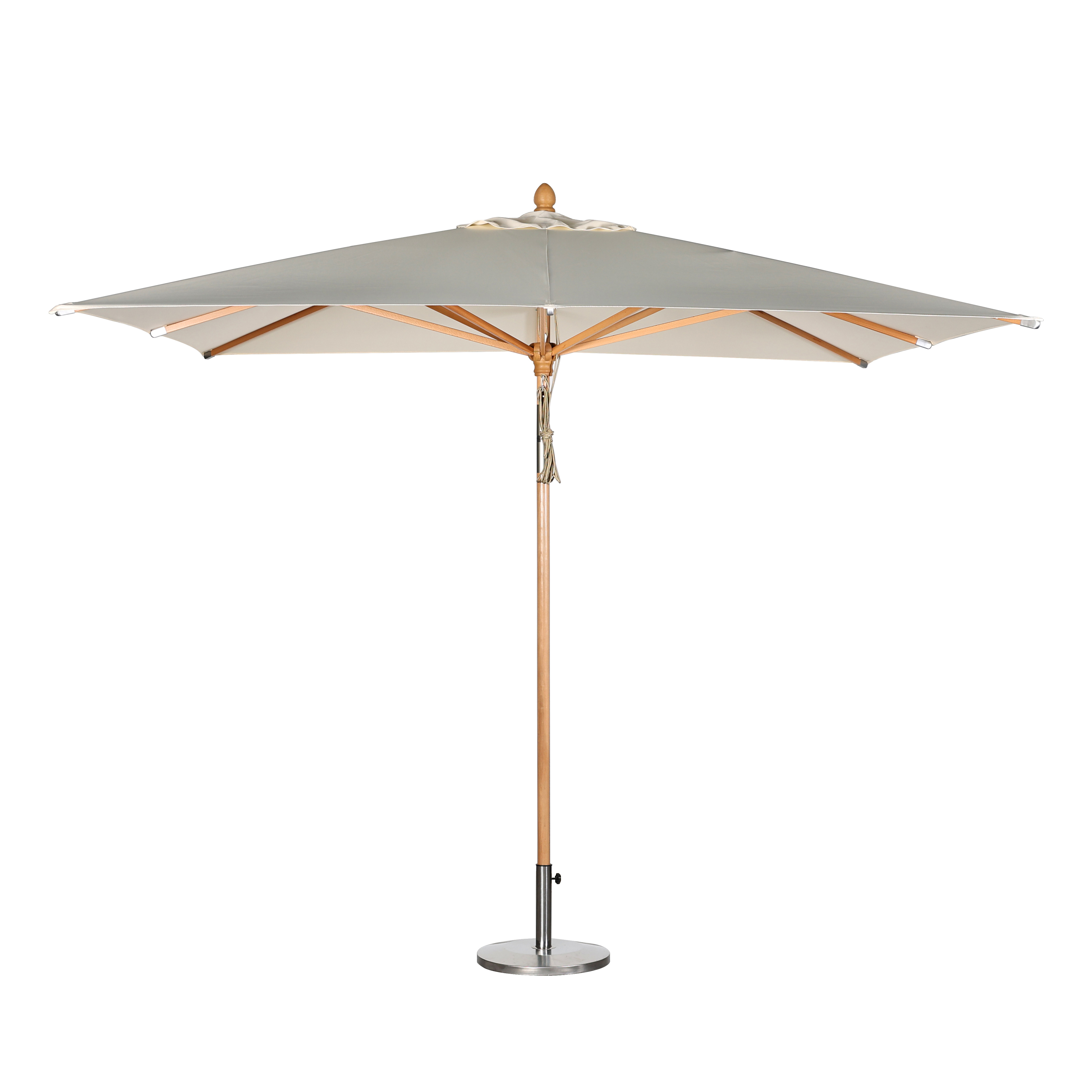 Windproof Sombrillas Wooden Beach Patio Pool Sun Shade Garden Parasols Outdoor Market Umbrellas For Restaurant