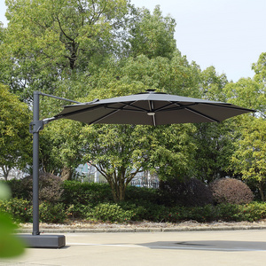 Commercial Cantilever Patio Big Size Sun Shade Garden Led Aluminum Parasols Outdoor Umbrella