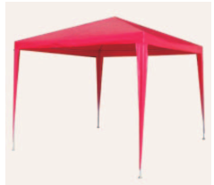 3x4m Top Quality Cabana Outdoor Pe Red Party Tent Pop Up Gazebo Design With Wind Bar Steel Folding Gazebo