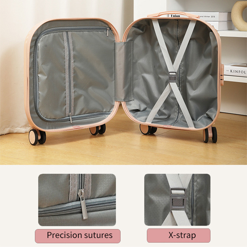 Abs Travel Hard Bags On Sale Children Trolley Kids Suitcase With Spinner Wheels 18 Inch Kids Travel Luggage Set