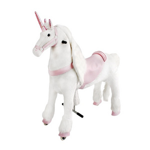 not supported prices are for reference only Custom wholesale Ride On Unicorn Mechanical Plush Unicorn Toys Running Horse Toy