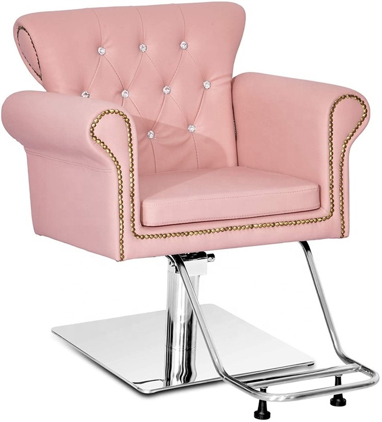 Pink styling chairs mini makeup chair for barber shop salon furniture