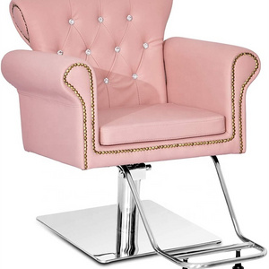 Pink styling chairs mini makeup chair for barber shop salon furniture