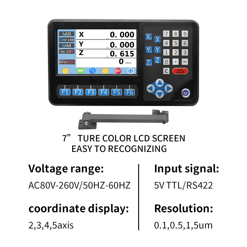 2 Axis Dro with RPM Function digital scale linear scale for Lathe with for lathe milling machine LCD Digital Readout