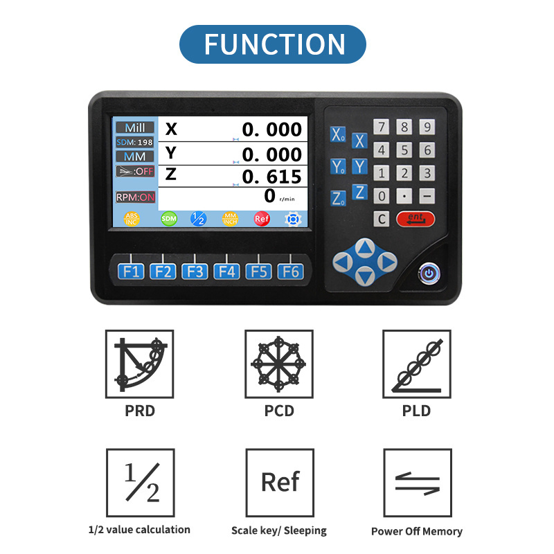 LCD DRO 2/3/4 /5 AXIS DITRON DRO for lathe and milling machine with linear scale/magnetic scale digital readouts