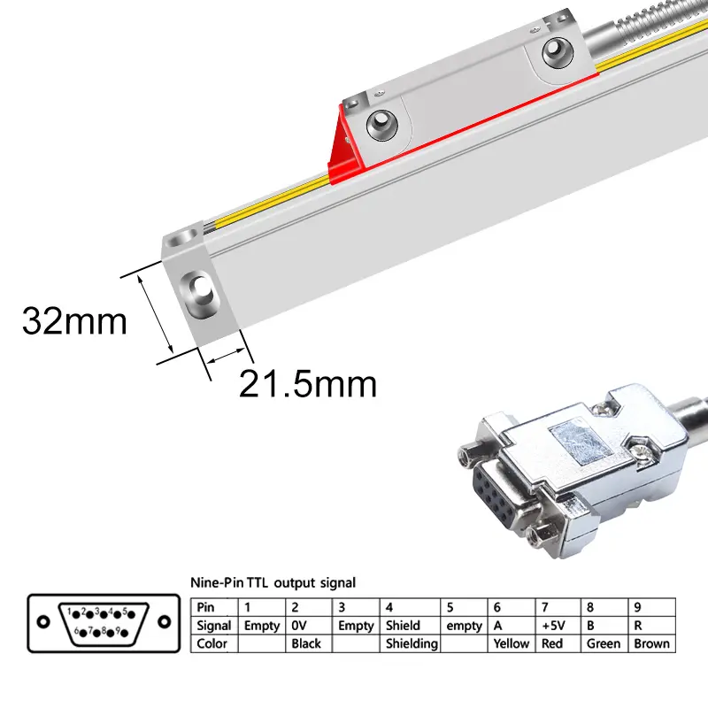 Ditron dro 1um 5um resolution 50-3000mm measuring length scale encoder milling machine digital readout 3 axis with linear scale