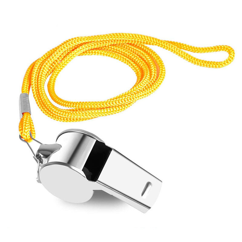 EDC Outdoor Referee Coach Metal Whistle Survival Lifeguard Emergency High-frequency Earthquake Whistle