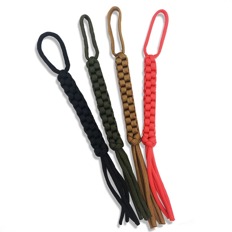 Outdoor Camping Corn Knot Nylon Chain Tool Ornaments Knife Pendant Falling Keychain DIY Tools 7strands Paracord Rope