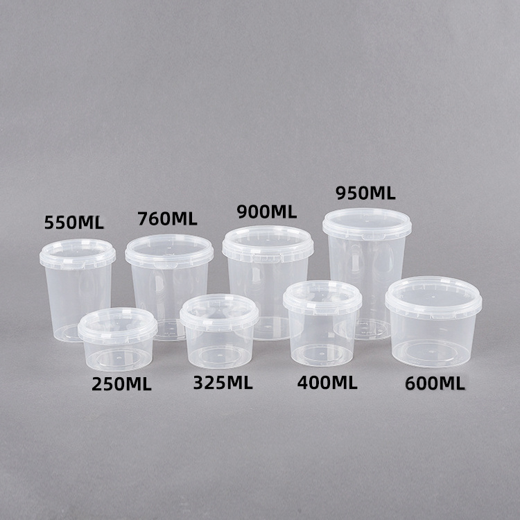 Custom Microwavable soup deli container plastic disposable packaging food safe containers for food packaging